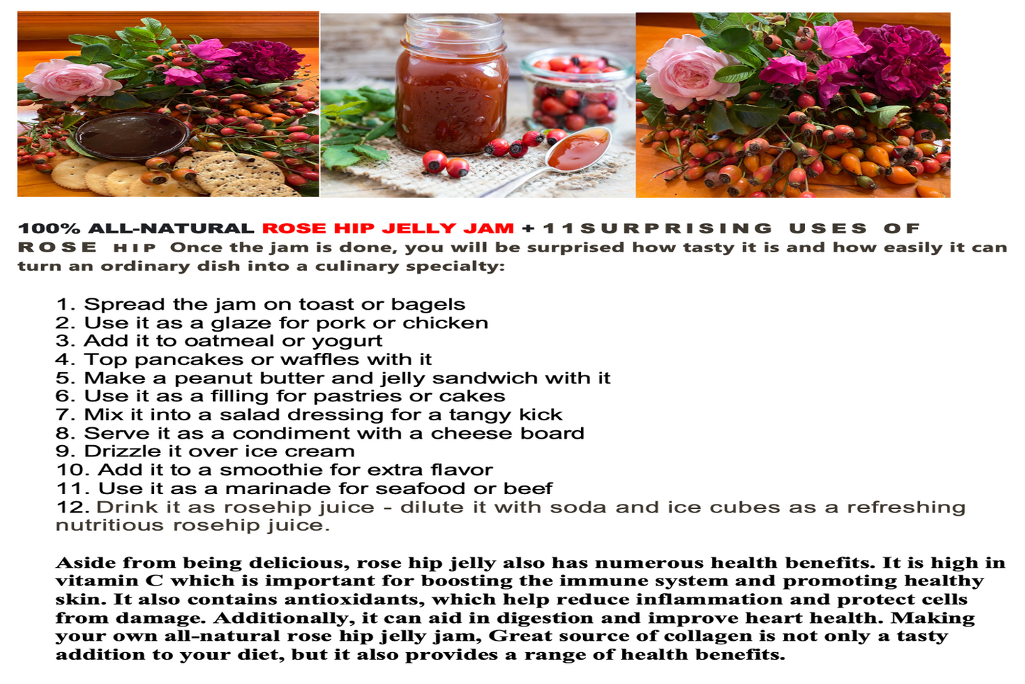 ROSE HIP JELLY JAM