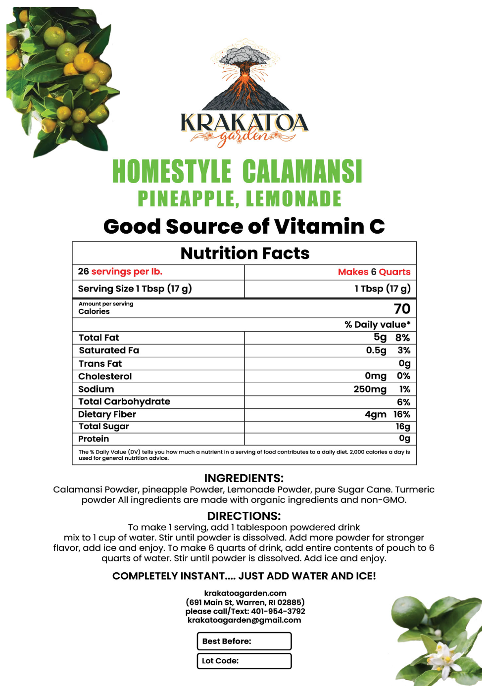 Homestyle Calamansi Pineapple